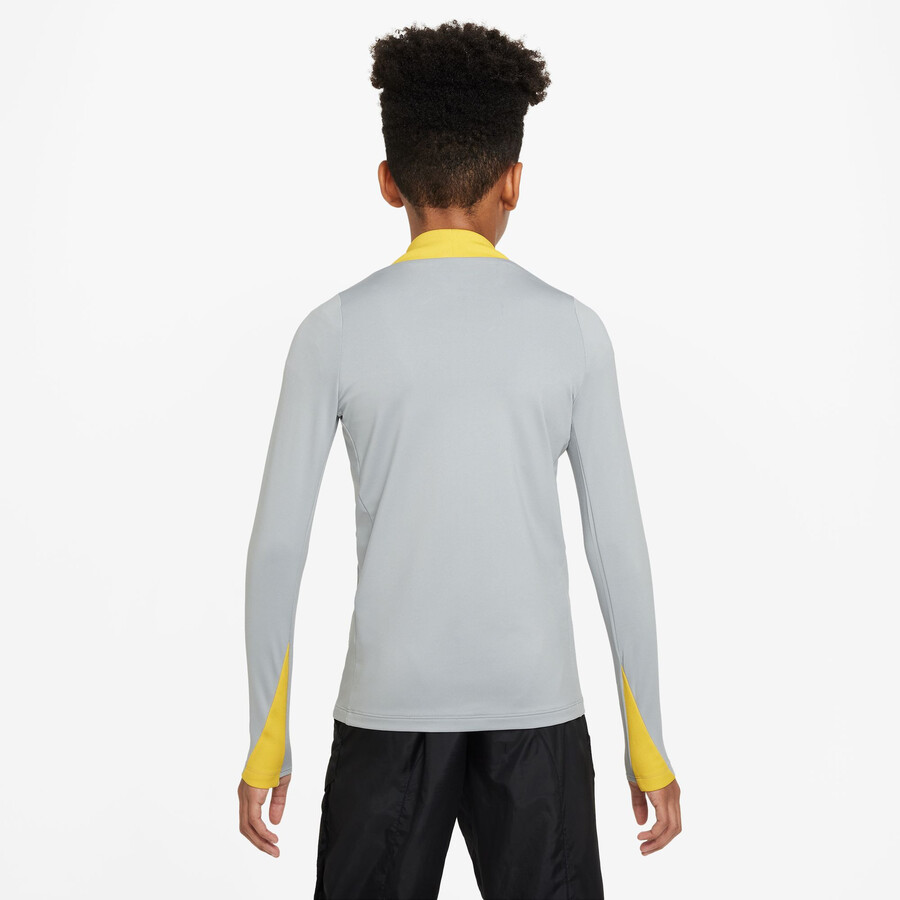 Sweat zippé junior Liverpool Strike gris jaune 2024/25