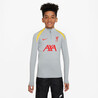 Sweat zippé junior Liverpool Strike gris jaune 2024/25