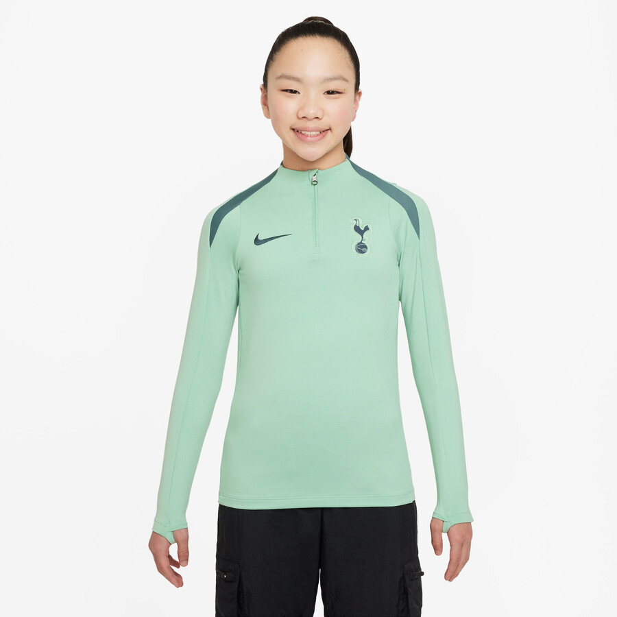 Sweat zippé junior Tottenham Strike vert 2024/25