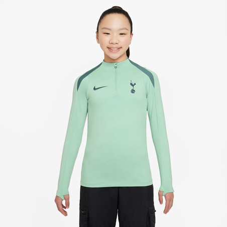 Sweat zippé junior Tottenham Strike vert 2024/25