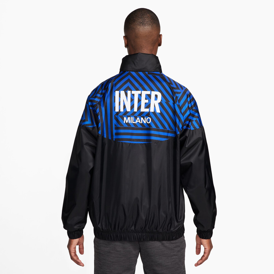 Coupe vent zippé Inter Milan bleu noir 2024/25