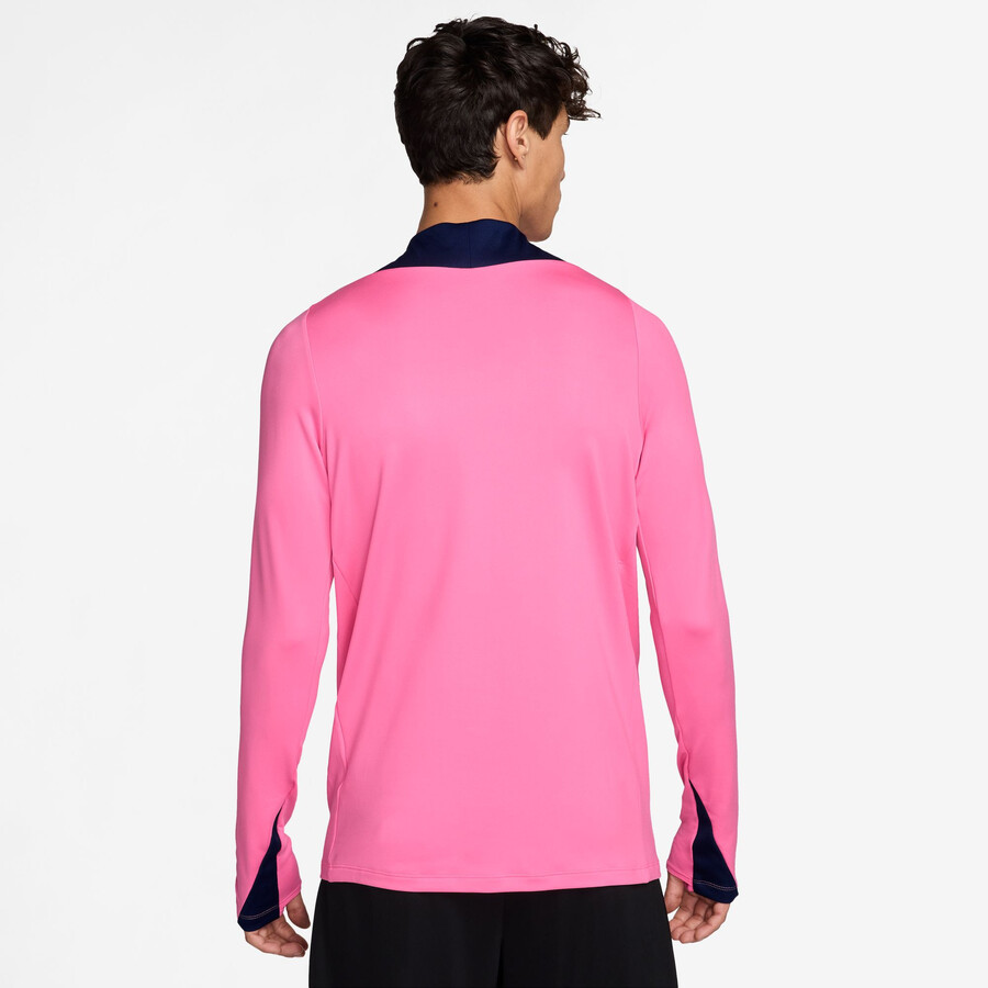 Sweat zippé Atlético Madrid Strike rose noir 2024/25