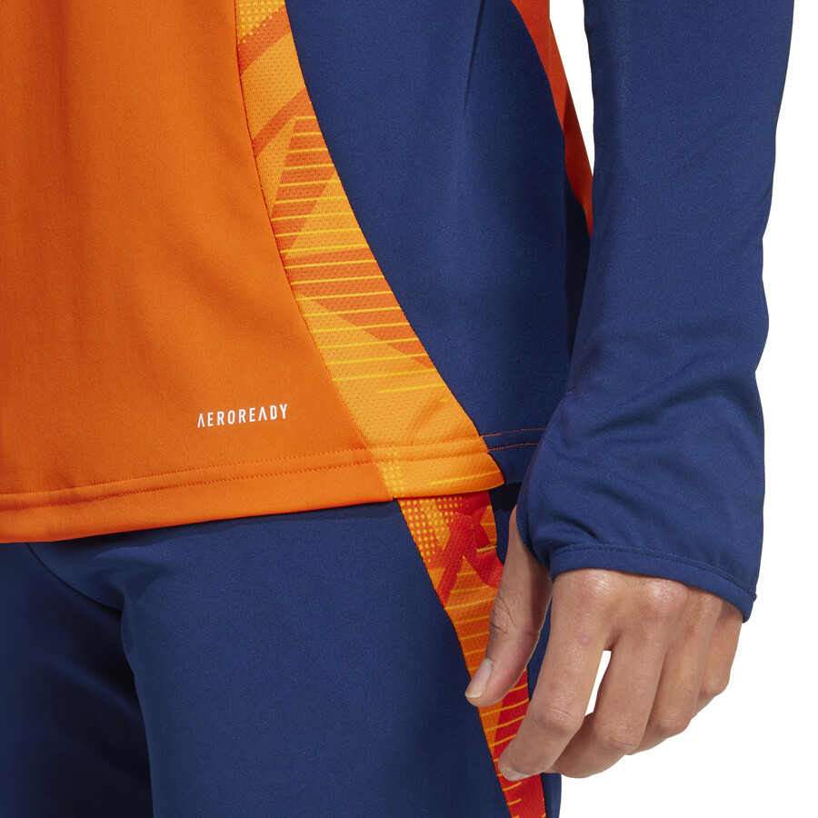 Sweat zippé Juventus orange bleu 2024/25