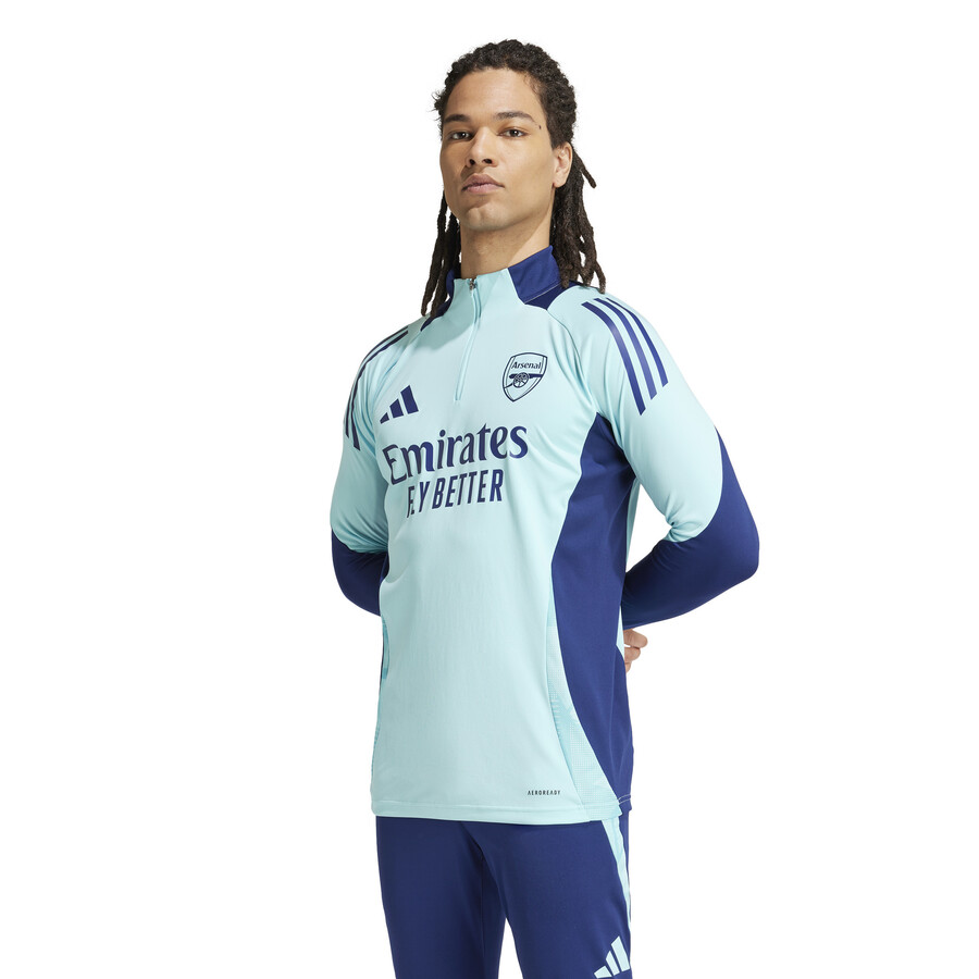 Sweat zippé Arsenal bleu ciel 2024/25