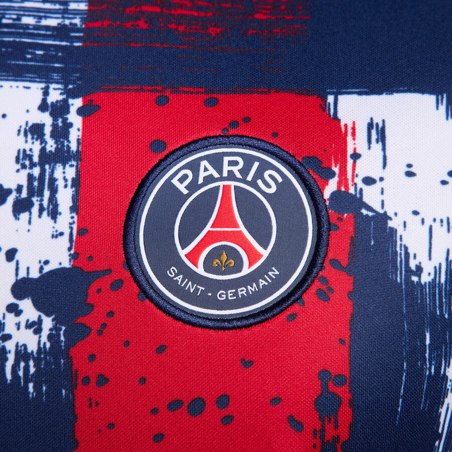 Maillot avant match PSG rouge bleu 2024/25