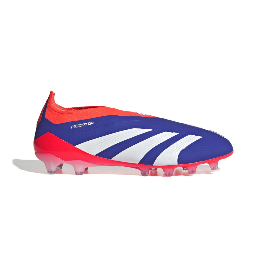 adidas Predator LaceLess Elite AG bleu rouge sur Foot