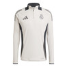 Sweat zippé Real Madrid beige gris 2024/25