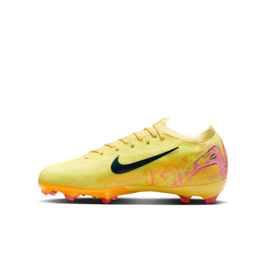 Nike Air Zoom Mercurial Vapor 16 Pro junior Mbappé FG jaune rose