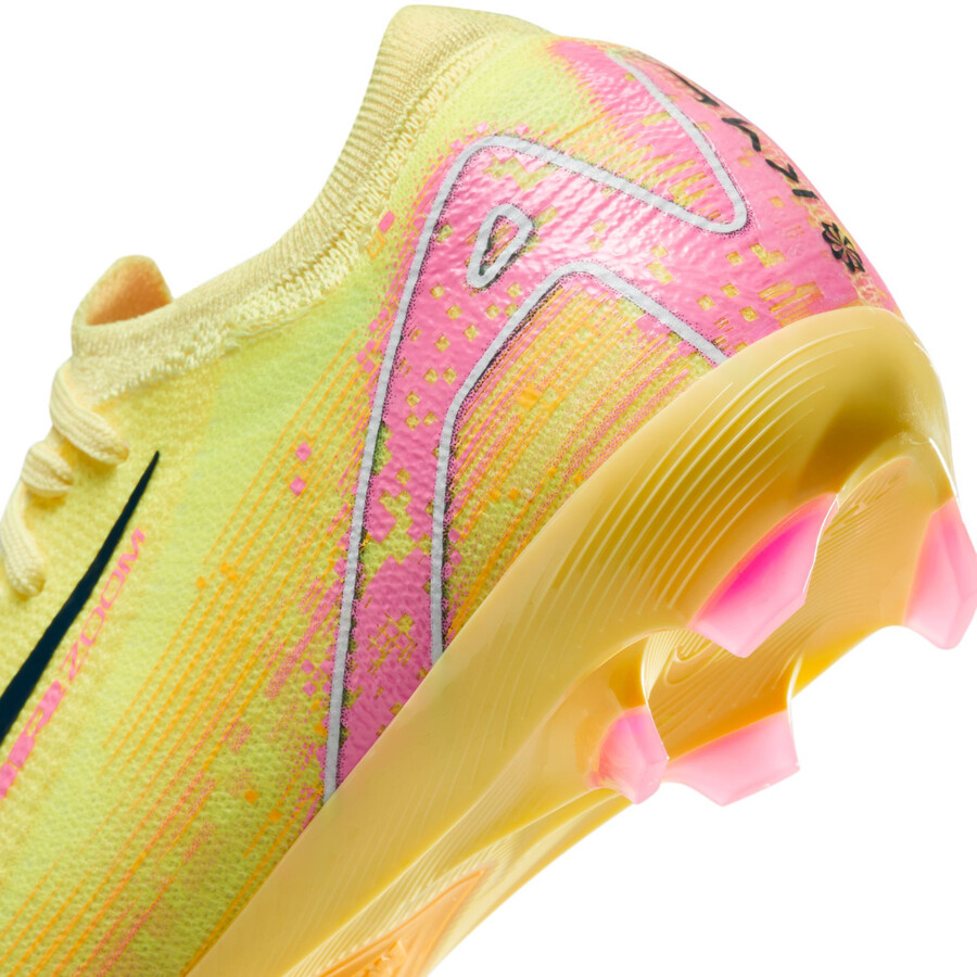 Nike Air Zoom Mercurial Vapor 16 Pro junior Mbappé FG jaune rose