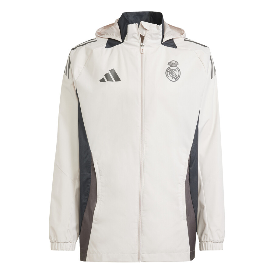 Veste imperméable Real Madrid beige gris 2024/25