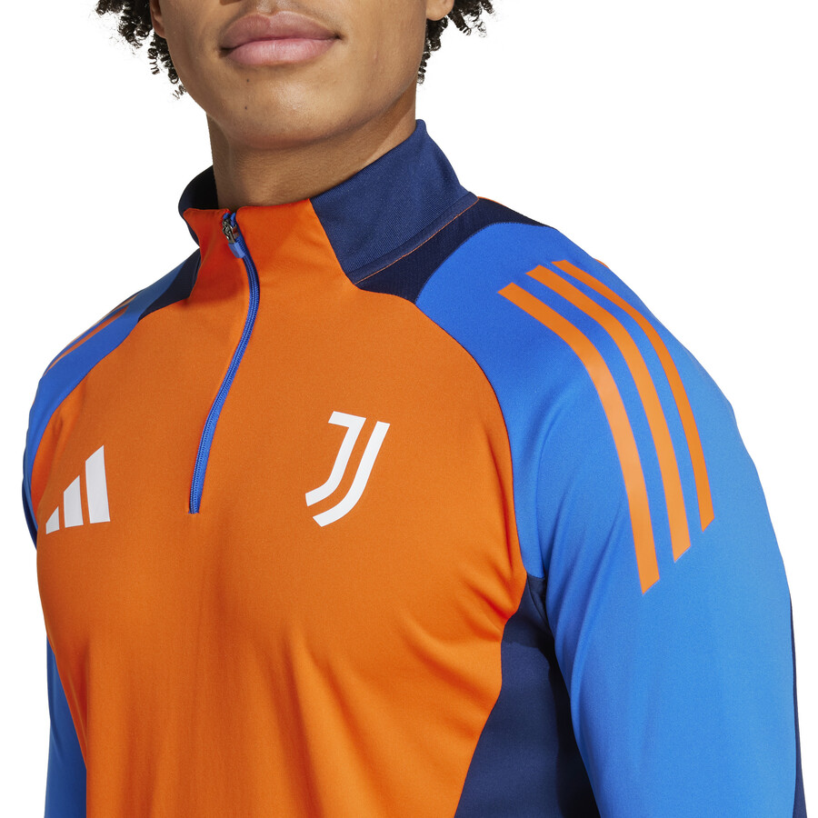 Sweat zippé Juventus orange bleu 2024/25