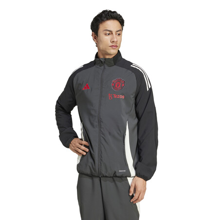 Veste survêtement Manchester United woven gris rouge 2024/25