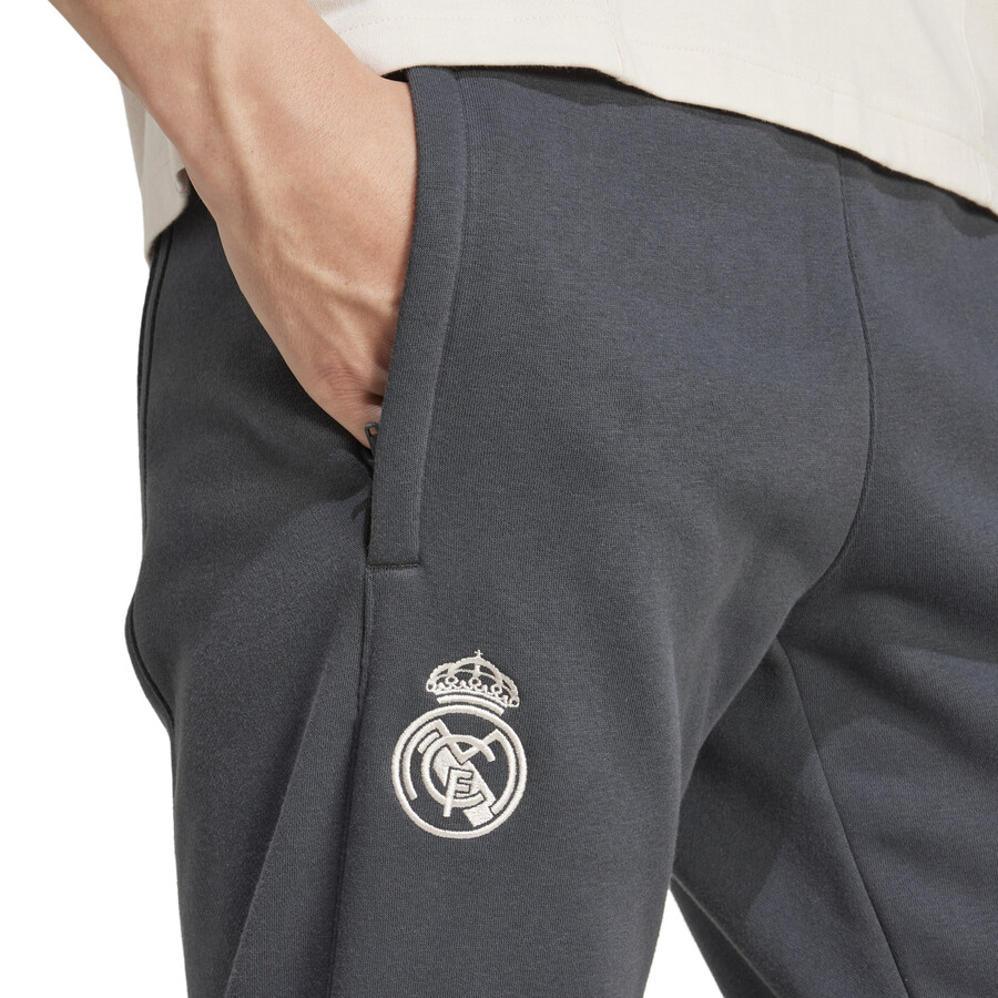 Pantalon survêtement Real Madrid molleton gris 2024/25