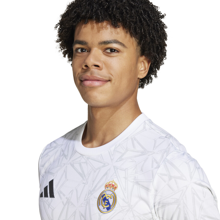 Maillot avant match Real Madrid blanc 2024/25