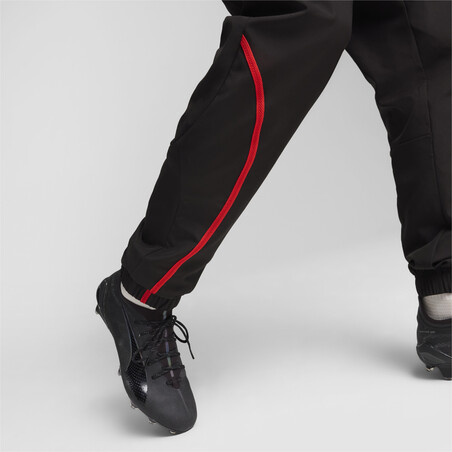 Pantalon avant match Milan AC noir rouge 2024/25