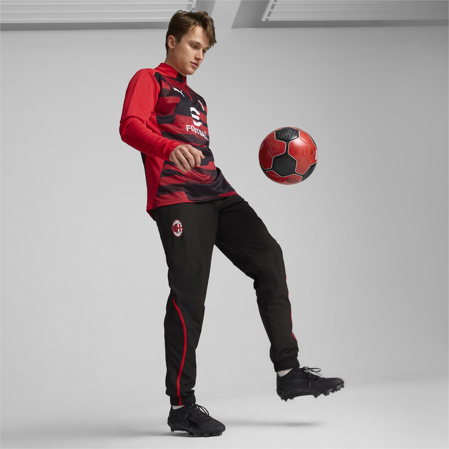 Pantalon avant match Milan AC noir rouge 2024/25