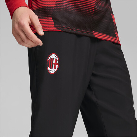 Pantalon avant match Milan AC noir rouge 2024/25