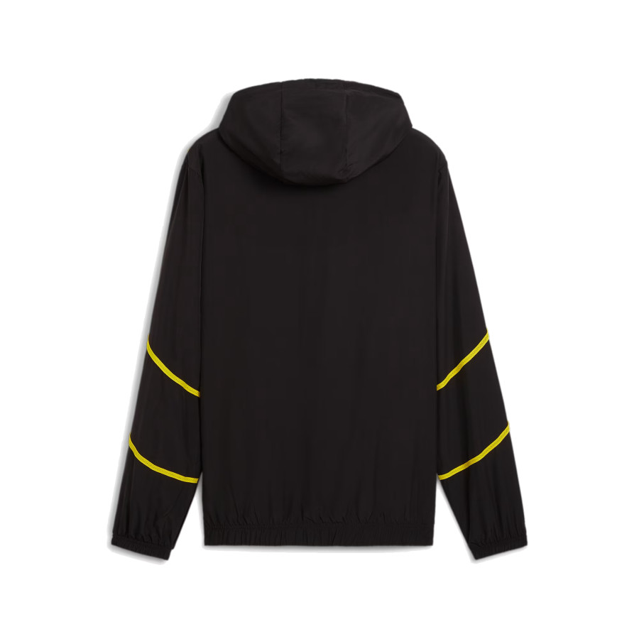 Veste avant match Dortmund noir jaune 2024/25