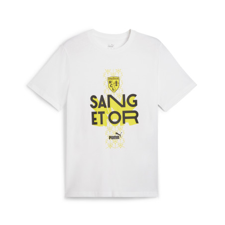 T-shirt RC Lens Culture blanc jaune 2024/25