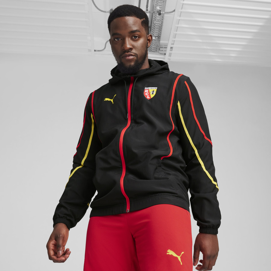 Veste avant match RC Lens noir rouge 2024/25