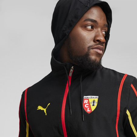 Veste avant match RC Lens noir rouge 2024/25