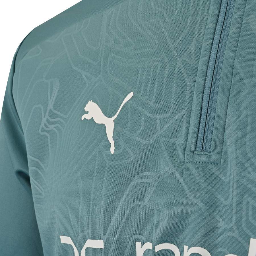 Sweat zippé OM Hybrid bleu ciel 2024/25