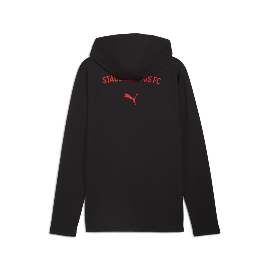 Veste survêtement Stade Rennais Casual noir rouge 2024/25