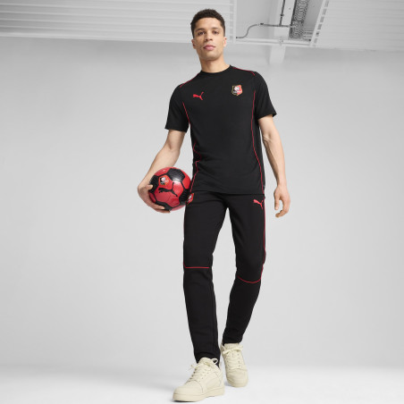 Pantalon survêtement Stade Rennais Casual noir rouge 2024/25