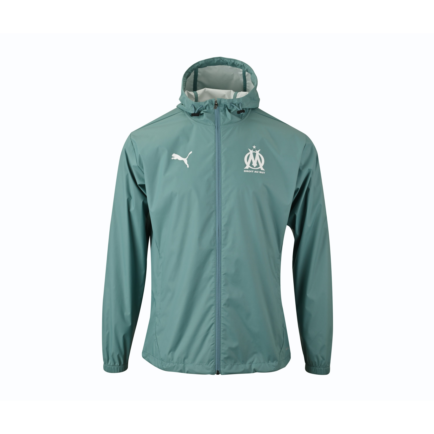 Veste imperméable OM bleu 2024 25 sur Foot fr