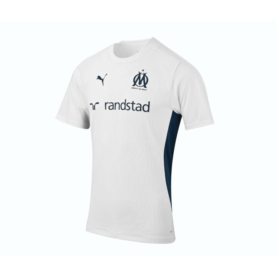 Maillot entraînement OM blanc bleu 2024/25