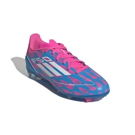 adidas F50 League junior FG/MG rose bleu