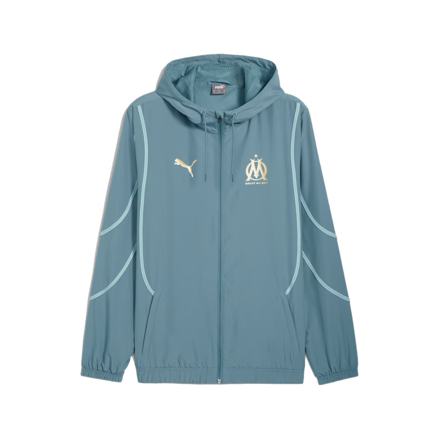 Veste avant match OM bleu 2024/25