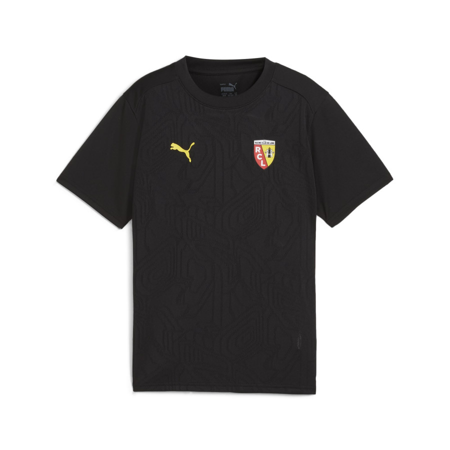 Maillot entraînement junior RC Lens noir rouge 2024/25