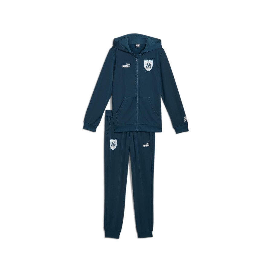 Ensemble survetement junior OM bleu 2024 25 sur Foot