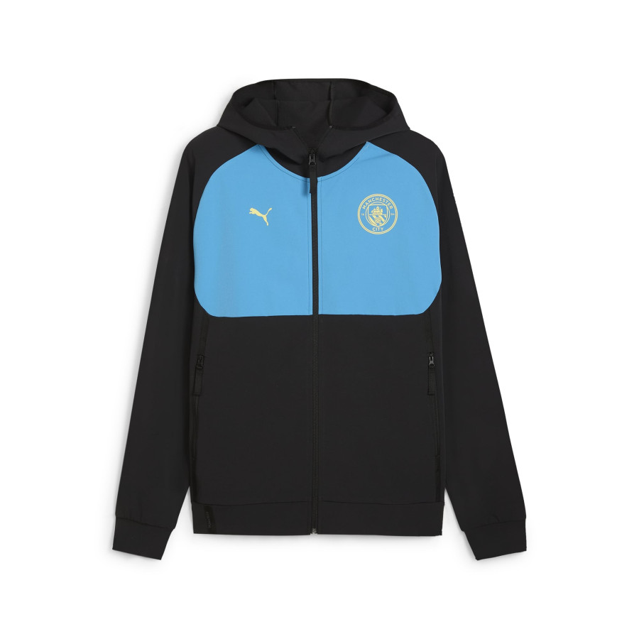 Veste survêtement Manchester City PumaTech noir bleu 2024/25