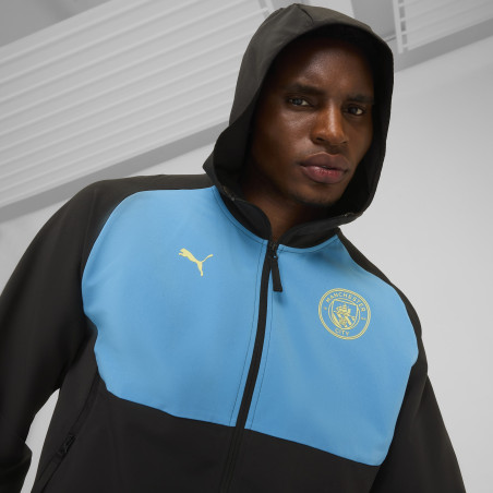 Veste survêtement Manchester City PumaTech noir bleu 2024/25