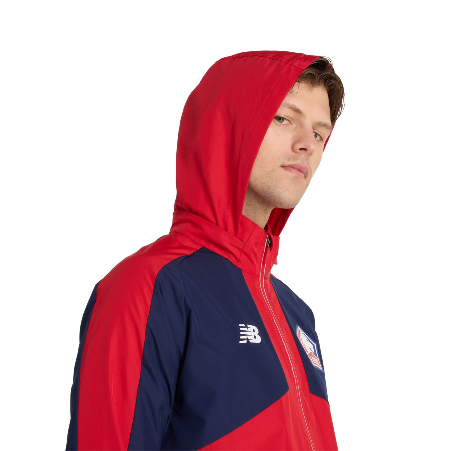 Veste survêtement LOSC rouge bleu 2024/25