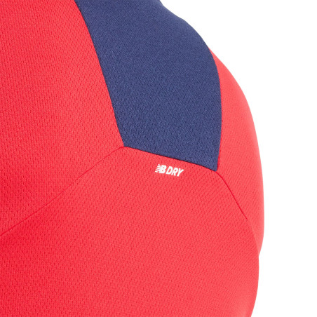 Sweat zippé LOSC rouge bleu 2024/25