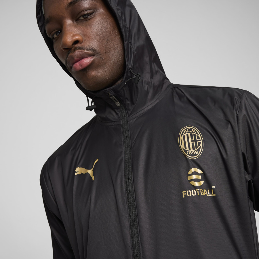 Veste imperméable Milan AC noir or 2024/25