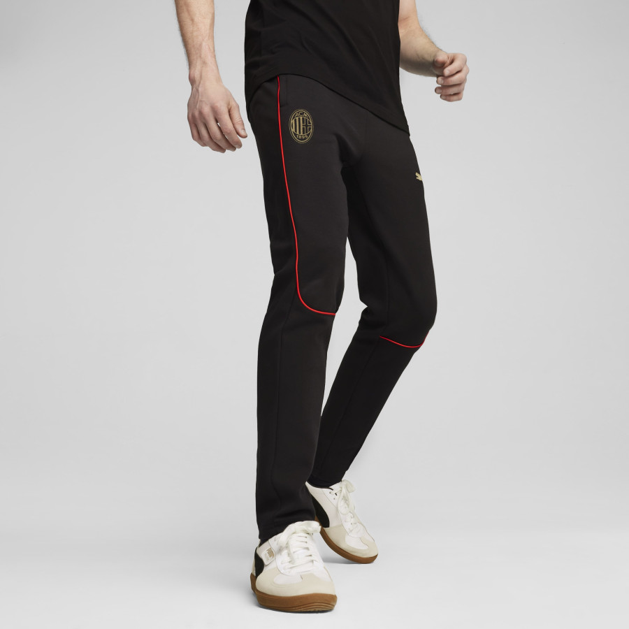 Pantalon survêtement Milan AC Casual noir rouge 2024/25