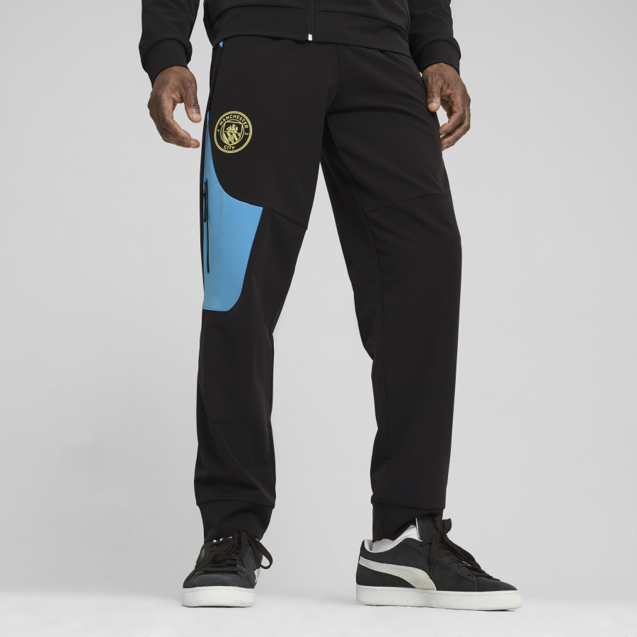 Pantalon survêtement Manchester City Tech noir bleu 2024/25