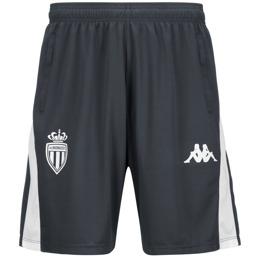 Short entraînement AS Monaco gris blanc 2024/25