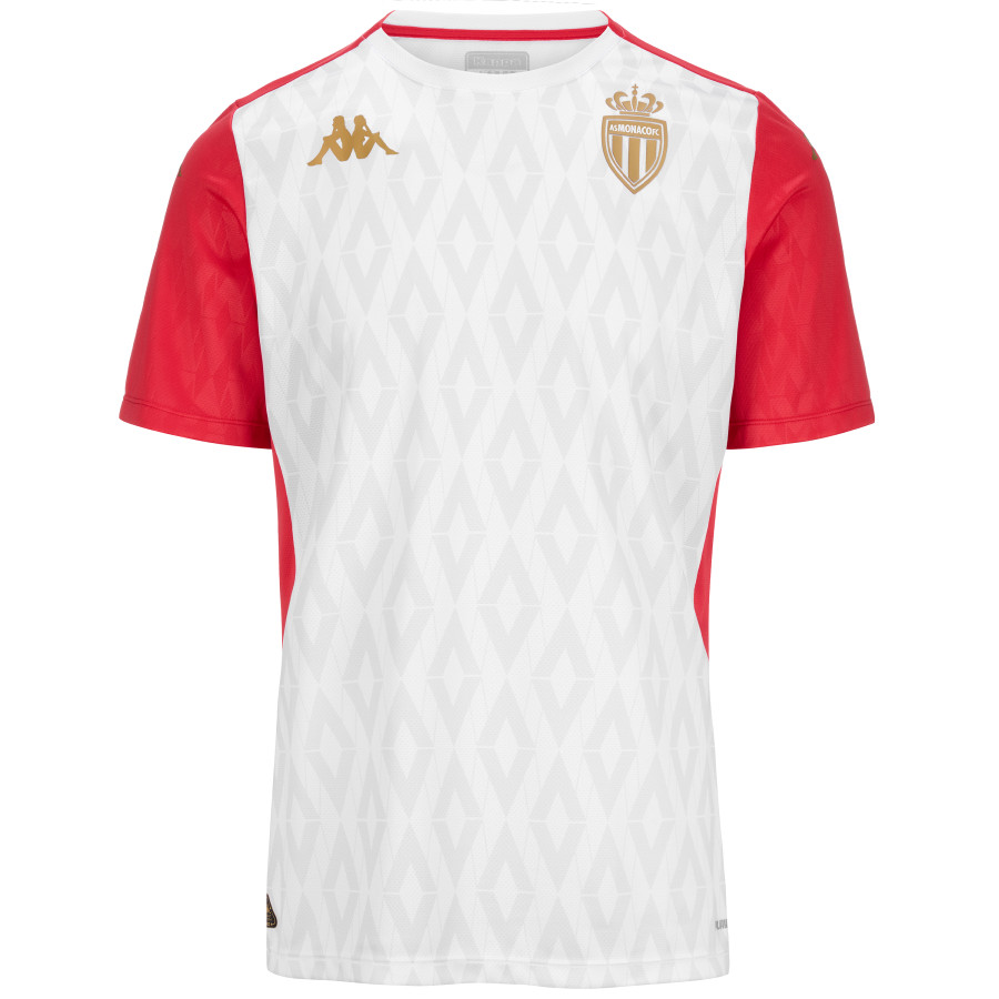 Maillot avant match AS Monaco blanc rouge 2024/25