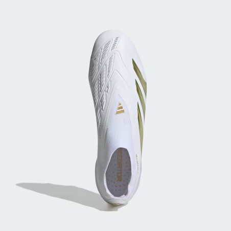 adidas Predator Elite laceless FG blanc