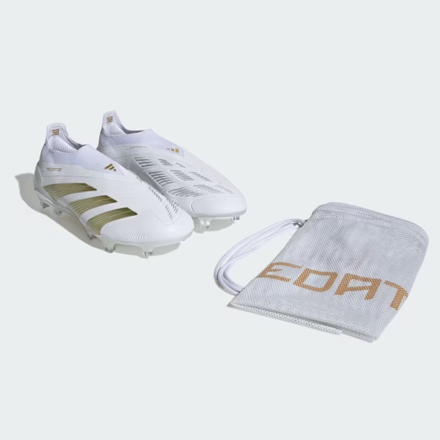 adidas Predator Elite laceless FG blanc