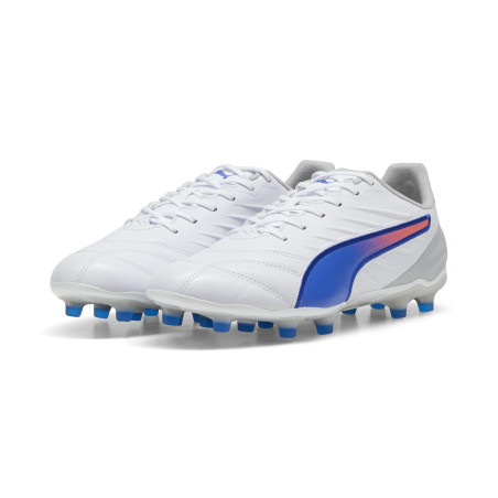 Puma King Pro FG/AG blanc bleu