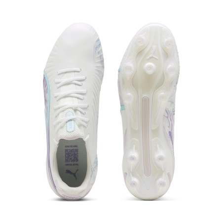 Puma King Ultimate Femme FG blanc