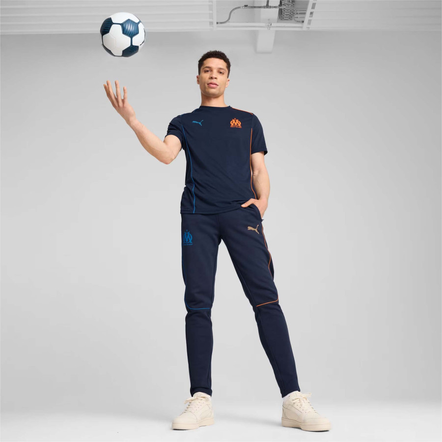 Pantalon survêtement OM Casual bleu orange 2024/25