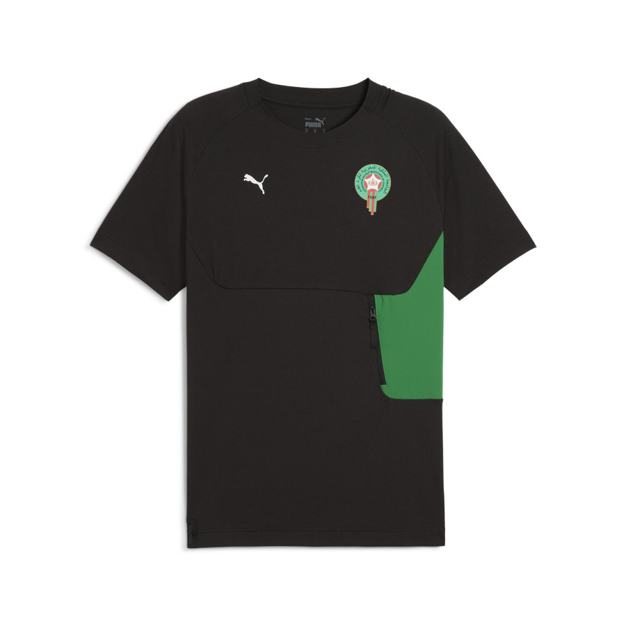 T-shirt Maroc Tech noir vert 2024/25