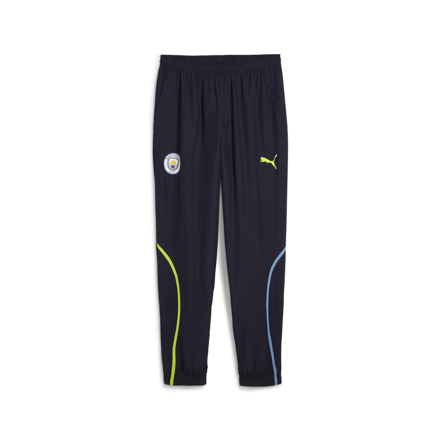 Pantalon survêtement avant match Manchester City noir bleu 2024/25